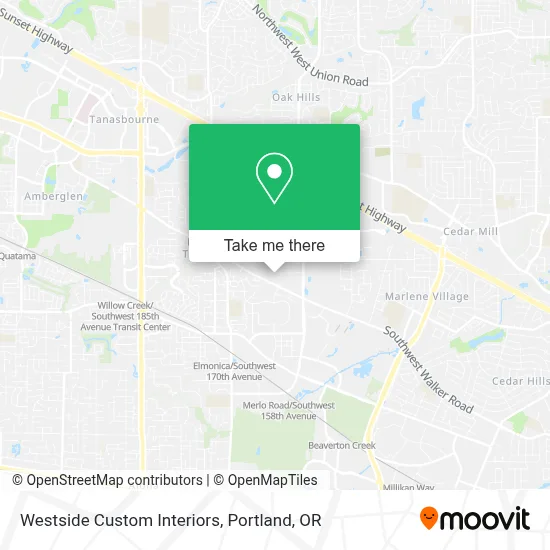 Westside Custom Interiors map