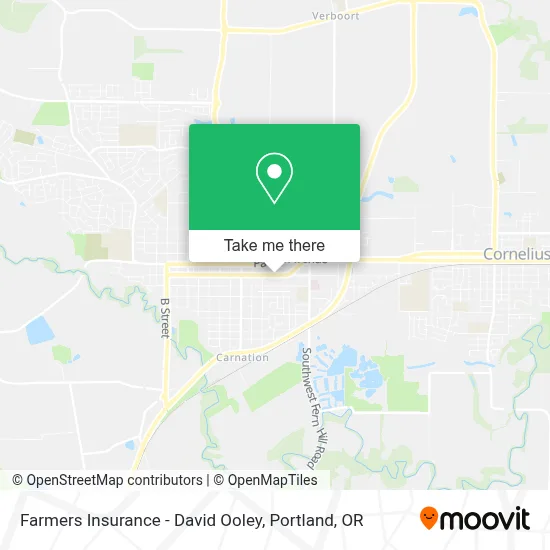 Farmers Insurance - David Ooley map