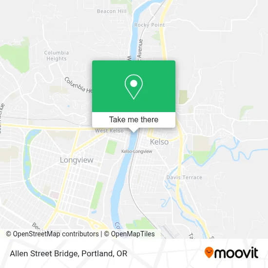 Allen Street Bridge map