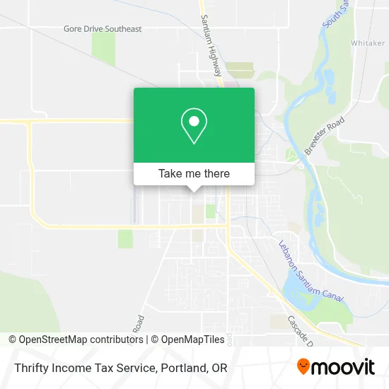 Thrifty Income Tax Service map