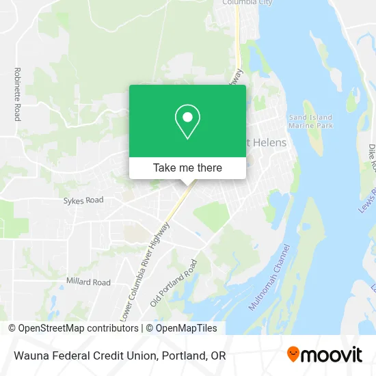 Wauna Federal Credit Union map