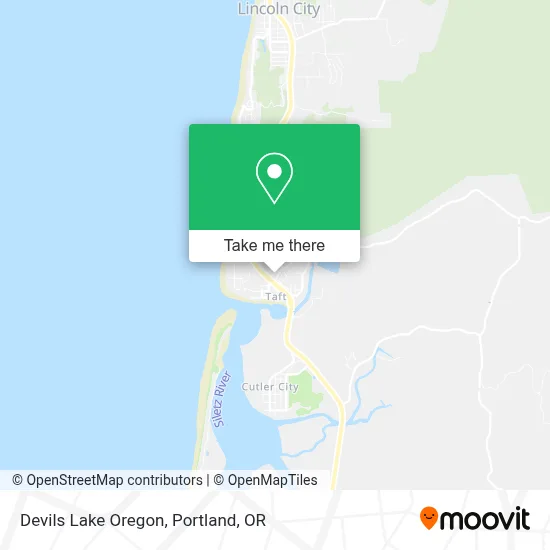 Devils Lake Oregon map