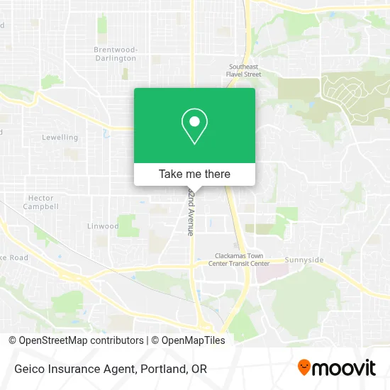 Geico Insurance Agent map