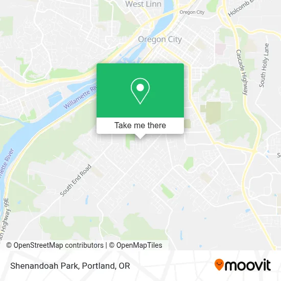 Shenandoah Park map