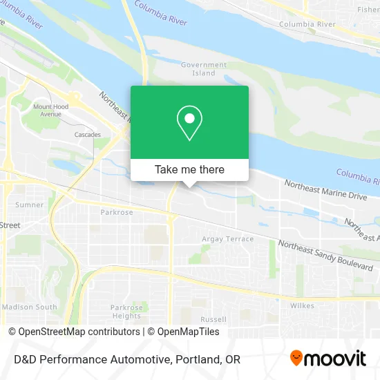 D&D Performance Automotive map