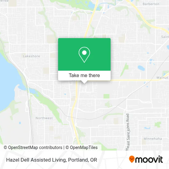 Hazel Dell Assisted Living map
