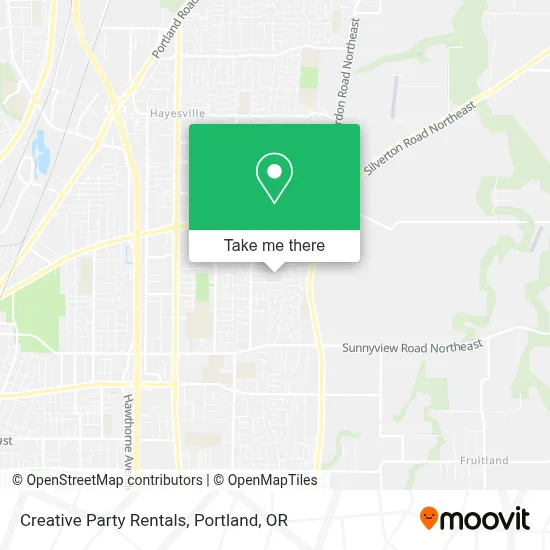 Creative Party Rentals map