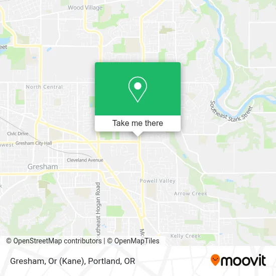 Gresham, Or (Kane) map