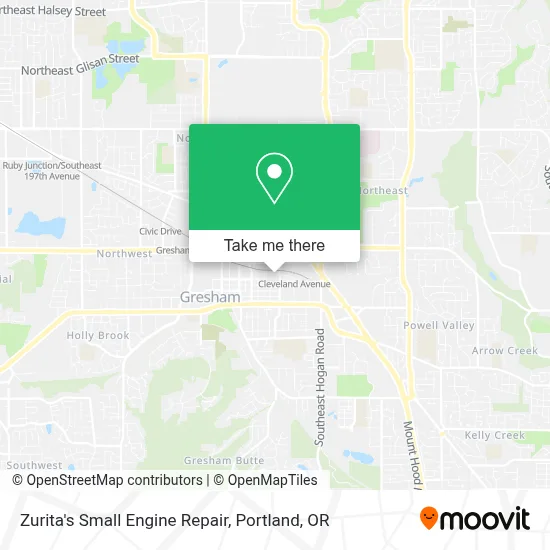 Zurita's Small Engine Repair map