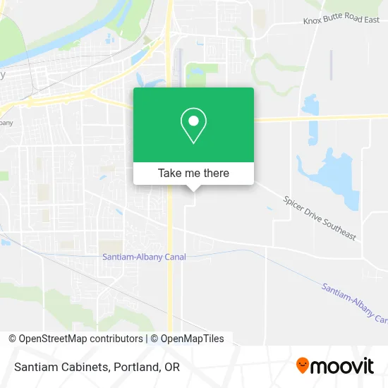 Santiam Cabinets map