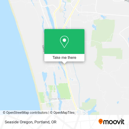 Seaside Oregon map