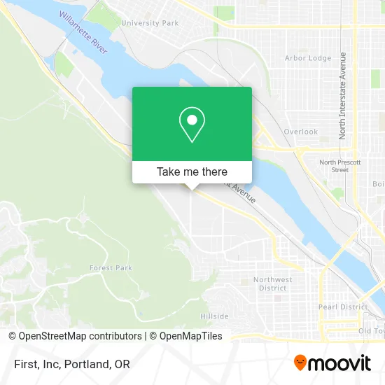 First, Inc map