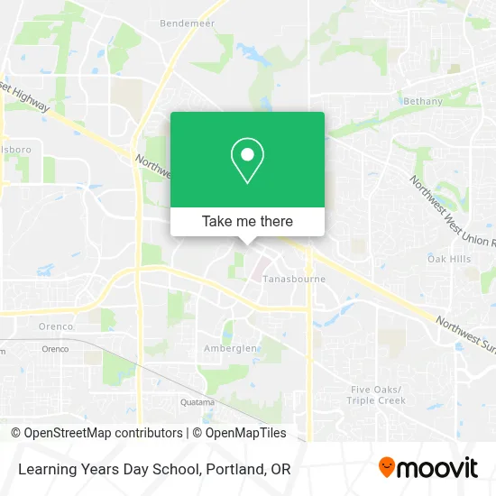 Learning Years Day School map
