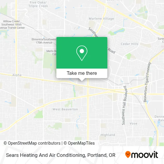 Sears Heating And Air Conditioning map