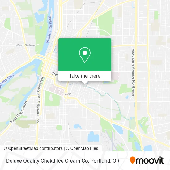 Deluxe Quality Chekd Ice Cream Co map