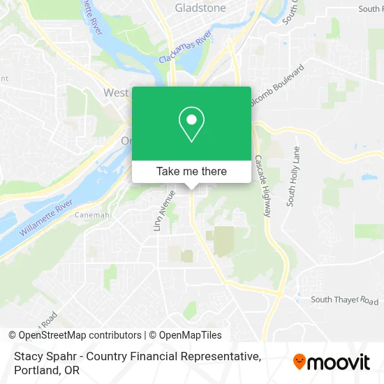 Stacy Spahr - Country Financial Representative map