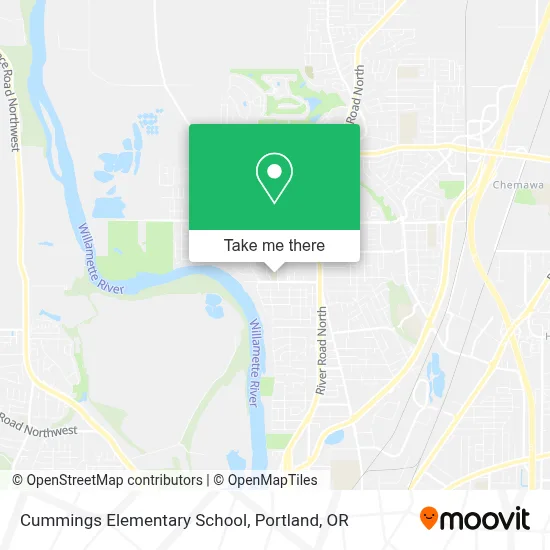 Cummings Elementary School map