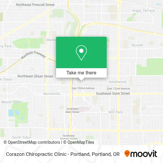Corazon Chiropractic Clinic - Portland map