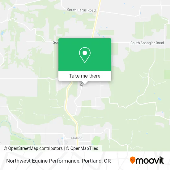 Northwest Equine Performance map