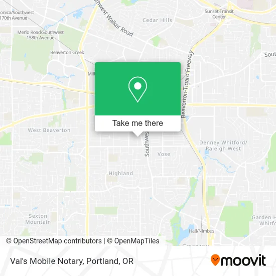 Val's Mobile Notary map