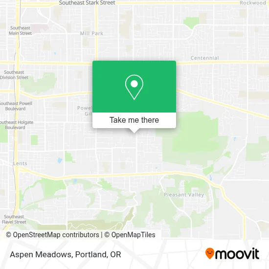 Aspen Meadows map