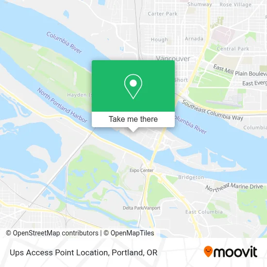 Ups Access Point Location map