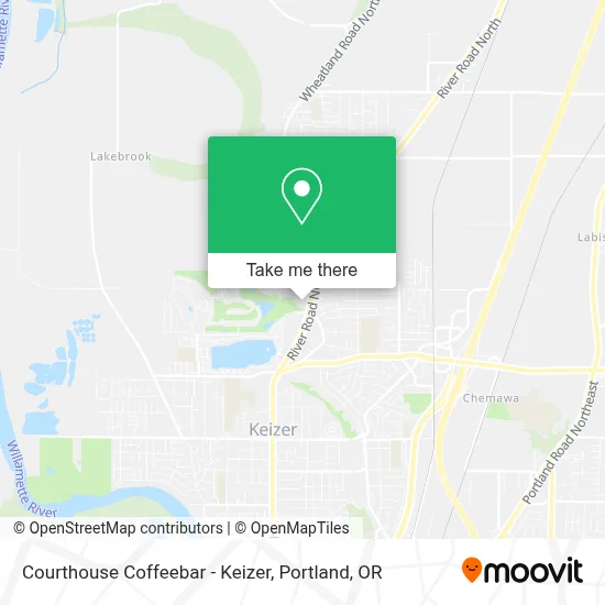 Courthouse Coffeebar - Keizer map