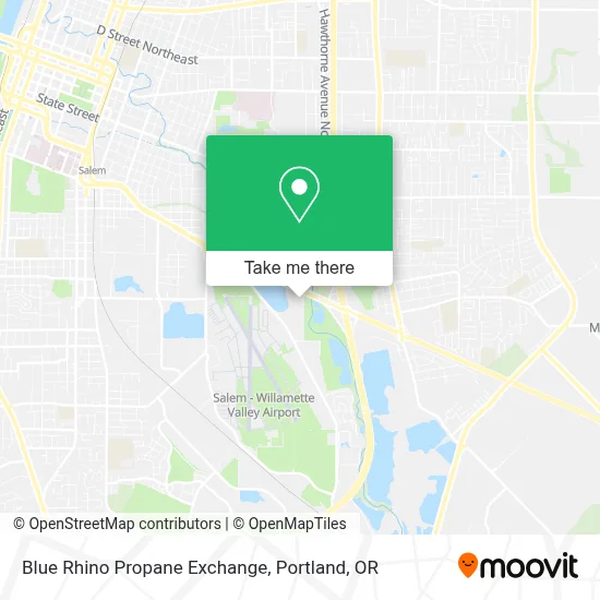 Blue Rhino Propane Exchange map