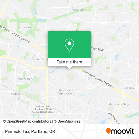 Pinnacle Tax map