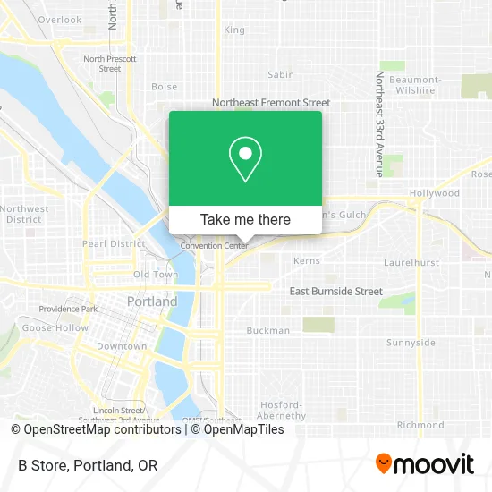 B Store map