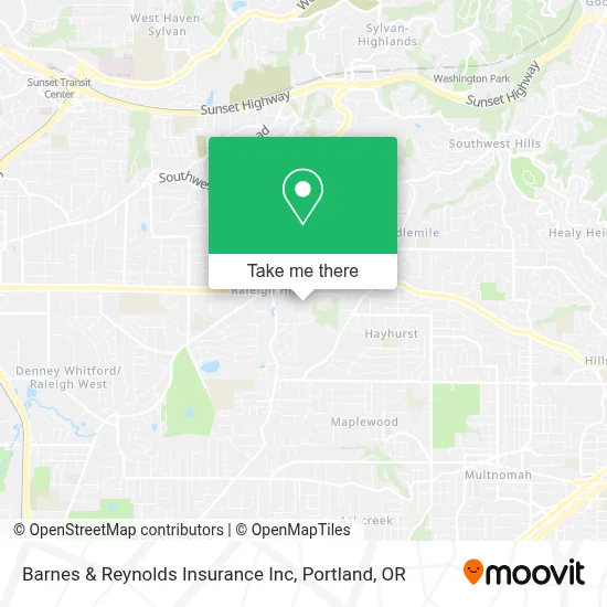 Barnes & Reynolds Insurance Inc map