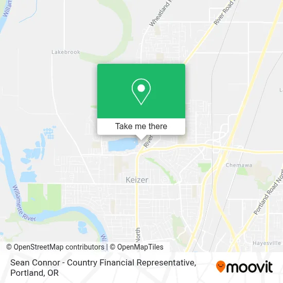 Sean Connor - Country Financial Representative map
