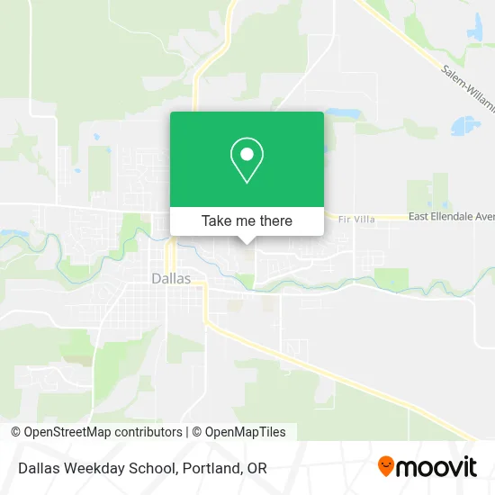 Dallas Weekday School map