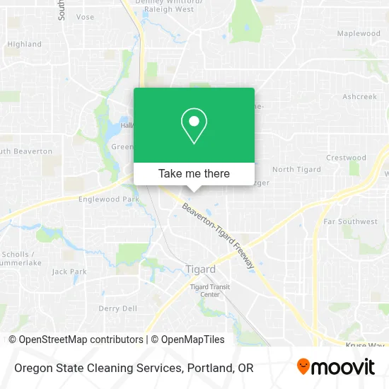 Oregon State Cleaning Services map