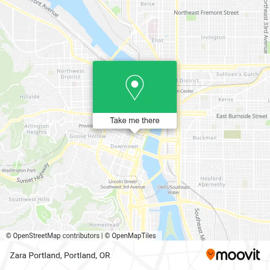 Zara Portland map