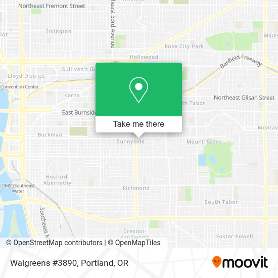 Walgreens #3890 map