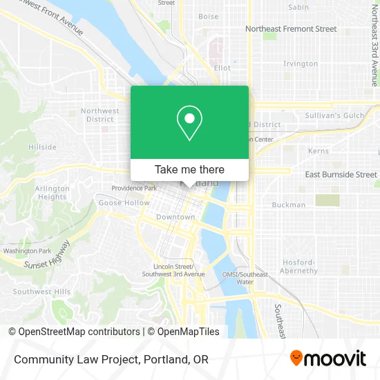 Community Law Project map
