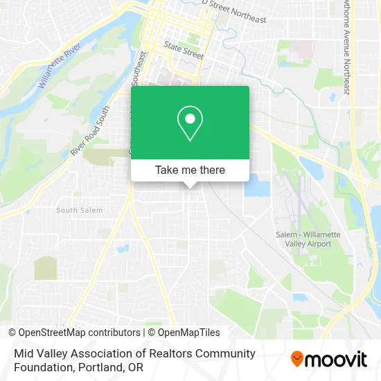 Mid Valley Association of Realtors Community Foundation map