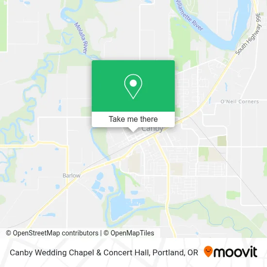 Canby Wedding Chapel & Concert Hall map