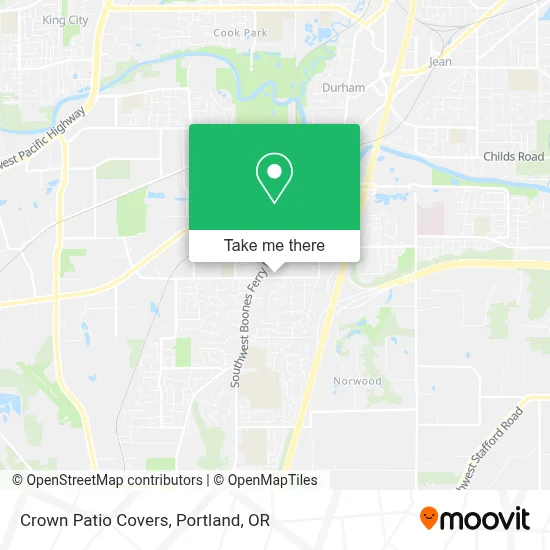 Crown Patio Covers map