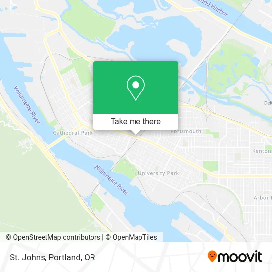 St. Johns map
