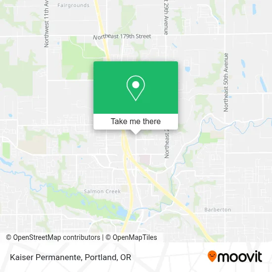 Kaiser Permanente map