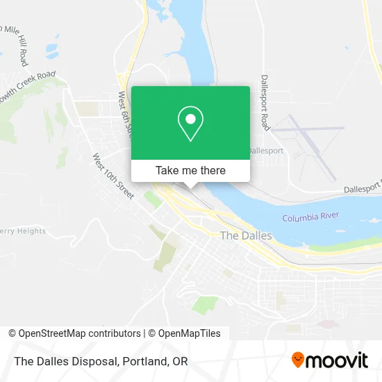 The Dalles Disposal map