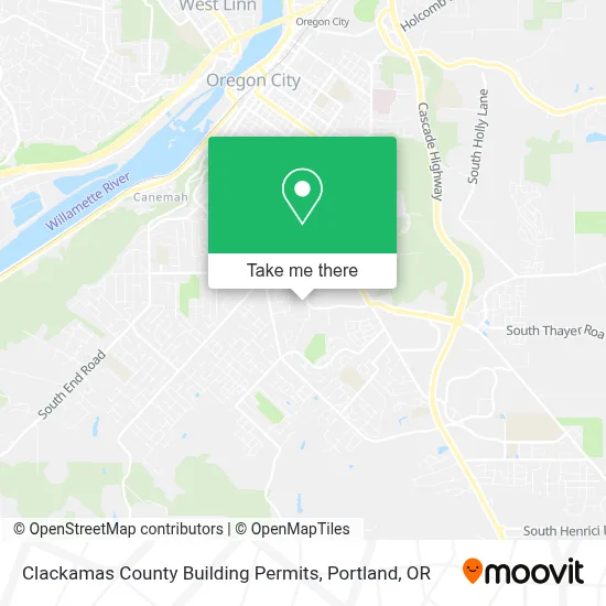 Clackamas County Building Permits map