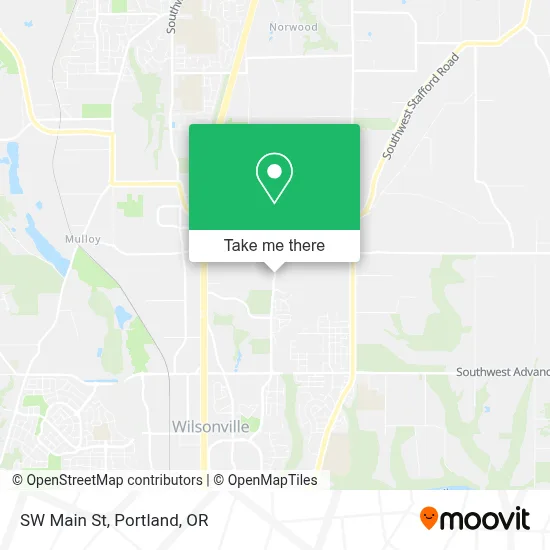 SW Main St map