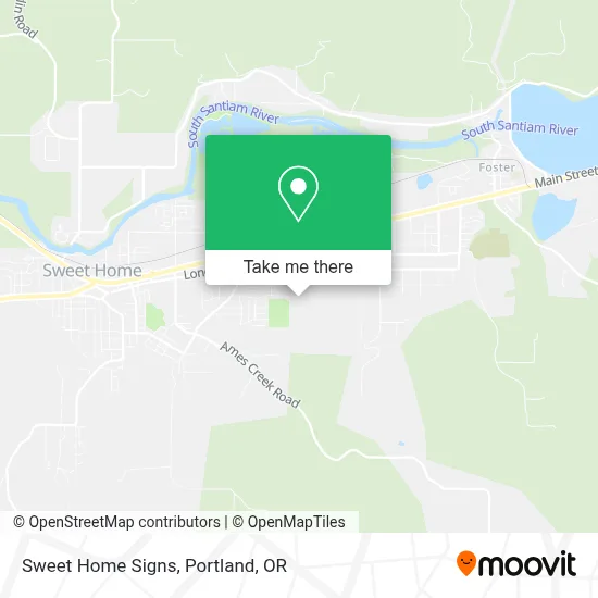 Sweet Home Signs map