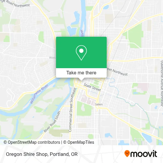 Oregon Shire Shop map