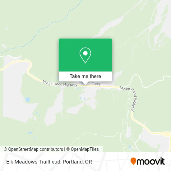 Elk Meadows Trailhead map
