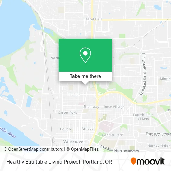 Healthy Equitable Living Project map