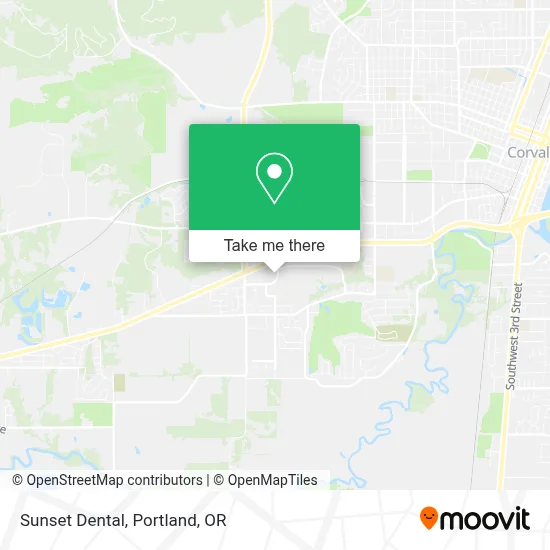Sunset Dental map